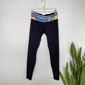 Lululemon Luon Skinny Wunder Unders Colorful Band 8